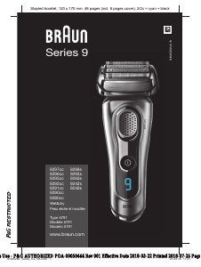 Manual Braun 9295cc Shaver