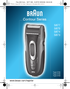 Manual de uso Braun 5874 Afeitadora