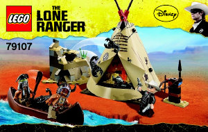 Käyttöohje Lego set 79107 The Lone Ranger Komantai-leiri