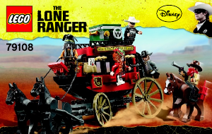 Handleiding Lego set 79108 The Lone Ranger Postkoets ontsnapping