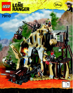 Manual de uso Lego set 79110 The Lone Ranger Tiroteo en la mina de plata