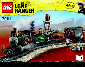 Manual de uso Lego set 79111 The Lone Ranger Tras el tren de la constitución