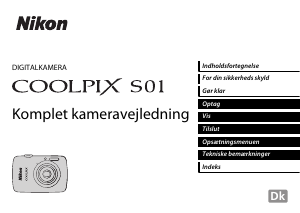 Brugsanvisning Nikon Coolpix S01 Digitalkamera