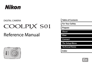Manual Nikon Coolpix S01 Digital Camera