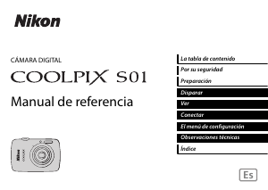 Manual de uso Nikon Coolpix S01 Cámara digital