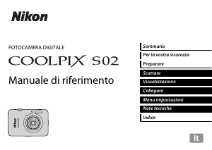 Manuale Nikon Coolpix S02 Fotocamera digitale