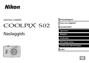 Handleiding Nikon Coolpix S02 Digitale camera