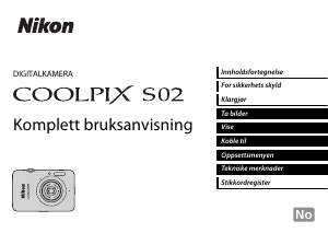 Bruksanvisning Nikon Coolpix S02 Digitalkamera