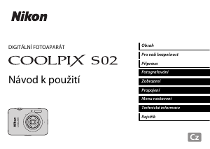 Manuál Nikon Coolpix S02 Digitální fotoaparát