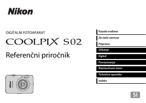 Priročnik Nikon Coolpix S02 Digitalni fotoaparat