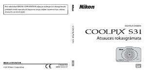 Rokasgrāmata Nikon Coolpix S31 Digitālā kamera