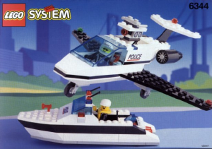 Manuale Lego set 6344 Town Barca e aereo della polizia