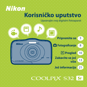 Priručnik Nikon Coolpix S32 Digitalni fotoaparat