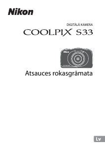 Rokasgrāmata Nikon Coolpix S33 Digitālā kamera