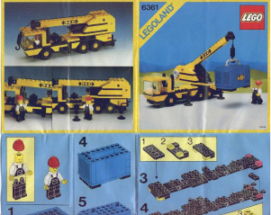 Manual Lego set 6361 Town Mobile crane