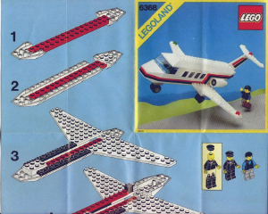 Manual Lego set 6368 Town Jet airliner
