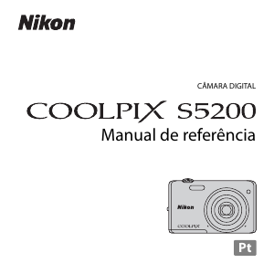 Manual Nikon Coolpix S5200 Câmara digital