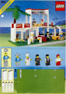 Manual de uso Lego set 6376 Town Cafetería