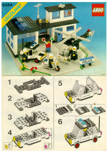 Bedienungsanleitung Lego set 6384 Town Polizeistation