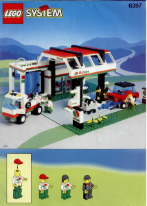 Handleiding Lego set 6397 Town Tankstation met wasstraat