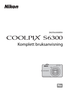 Bruksanvisning Nikon Coolpix S6300 Digitalkamera