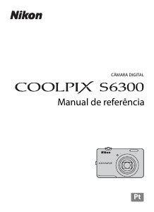 Manual Nikon Coolpix S6300 Câmara digital