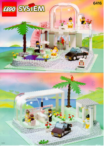 Bedienungsanleitung Lego set 6416 Town Traum Strand Palast