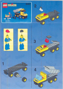 Návod Lego set 6447 Town Vyklápač