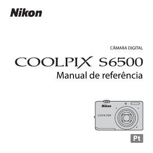 Manual Nikon Coolpix S6500 Câmara digital