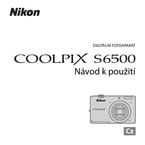 Manuál Nikon Coolpix S6500 Digitální fotoaparát