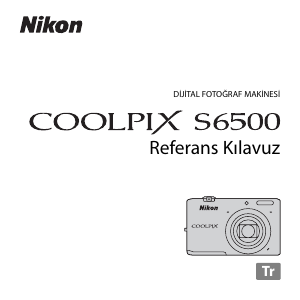 Kullanım kılavuzu Nikon Coolpix S6500 Dijital kamera