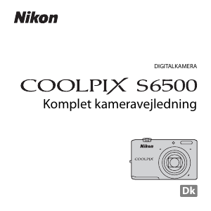 Brugsanvisning Nikon Coolpix S6500 Digitalkamera