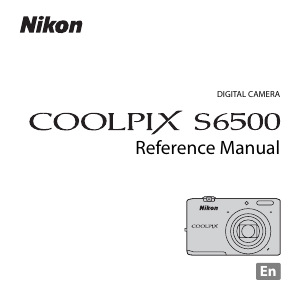 Manual Nikon Coolpix S6500 Digital Camera
