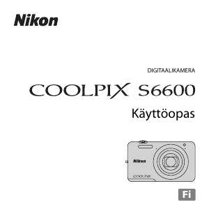 Käyttöohje Nikon Coolpix S6600 Digitaalikamera