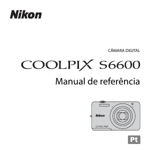 Manual Nikon Coolpix S6600 Câmara digital