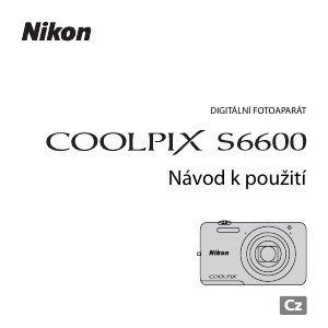 Manuál Nikon Coolpix S6600 Digitální fotoaparát