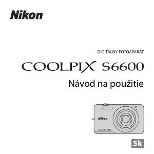 Návod Nikon Coolpix S6600 Digitálna kamera