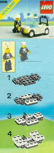 Bruksanvisning Lego set 6506 Town Polisbil