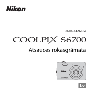 Rokasgrāmata Nikon Coolpix S6700 Digitālā kamera