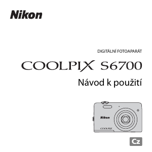 Manuál Nikon Coolpix S6700 Digitální fotoaparát