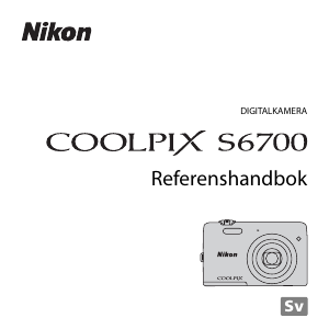 Bruksanvisning Nikon Coolpix S6700 Digitalkamera