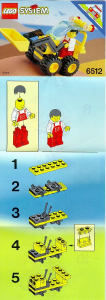Manual de uso Lego set 6512 Town Cargadora frontal