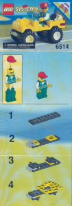 Bruksanvisning Lego set 6514 Town Vägservice