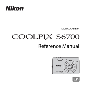 Manual Nikon Coolpix S6700 Digital Camera