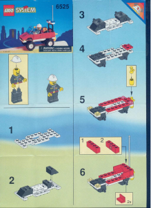 Bruksanvisning Lego set 6525 Town Brandkåren