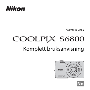 Bruksanvisning Nikon Coolpix S6800 Digitalkamera