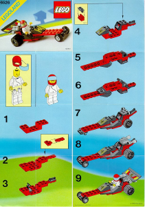 Manual Lego set 6526 Town Red line racer