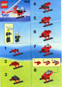 Manual de uso Lego set 6531 Town Helicóptero bombero