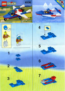 Manual de uso Lego set 6536 Town Aeronaves deportivas