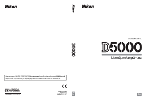 Rokasgrāmata Nikon D5000 Digitālā kamera